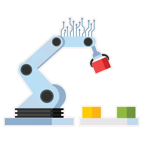 Sticker STEM, Robotică și Sisteme Ciber-Fizice, set I4, 100 cm, sticker 8