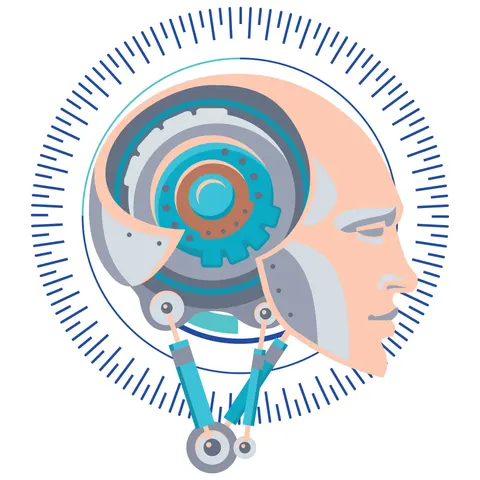 Sticker STEM, Robotică și sisteme ciber-fizice, set I10, 100 cm, sticker 9