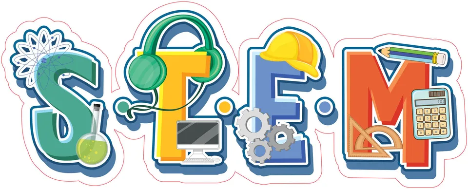 Sticker STEM, Intrare în zona STEM, set J1, 100 cm, sticker 3