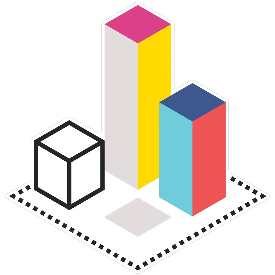 Sticker STEM, Design și prototipare 3D, set A1, 150 cm, sticker 8
