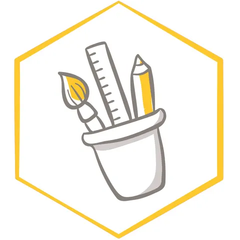 Sticker STEM, Design și prototipare 3D, set A2, 150 cm, sticker 10