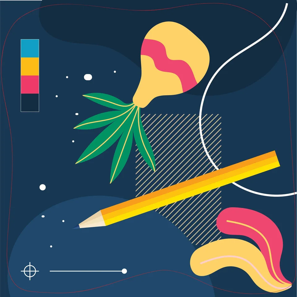 Sticker STEM, Design și prototipare 3D, set A4, 150 cm, sticker 3