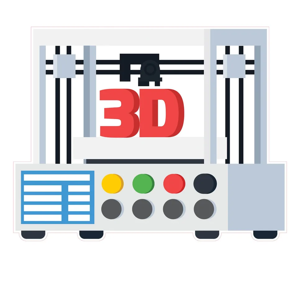 Sticker STEM, Design și prototipare 3D, set A5, 150 cm, sticker 3