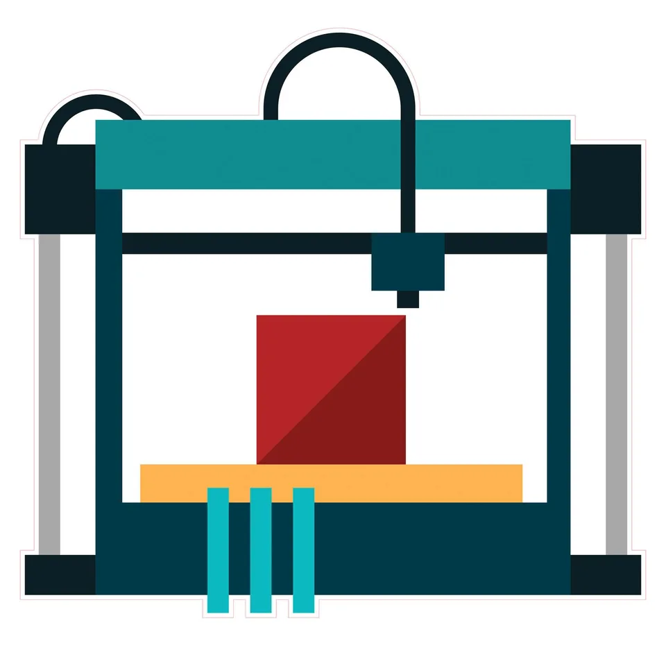 Sticker STEM, Design și prototipare 3D, set A6, 150 cm, sticker 4