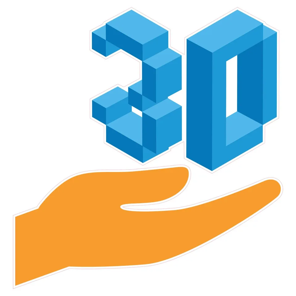 Sticker STEM, Design și prototipare 3D, set A7, 150 cm, sticker 10