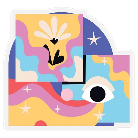 Sticker STEM, Sala de arte digitale, set B8, 150 cm, sticker 3