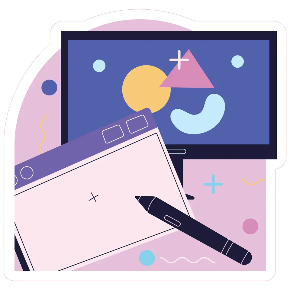 Sticker STEM, Sala de arte digitale, set B9, 150 cm, sticker 5