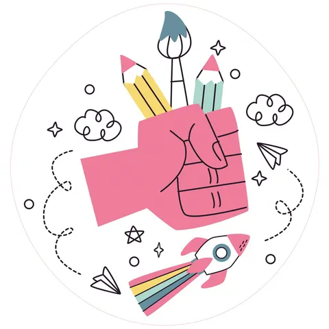 Sticker STEM, Sala de arte digitale, set B10, 150 cm, sticker 10