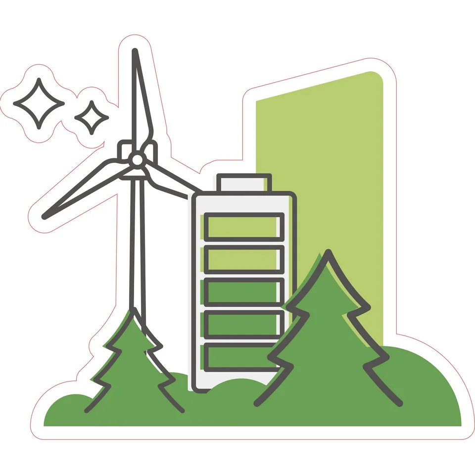 Sticker STEM, Tehnologii verzi și dezvoltare durabilă, set C6, 150 cm, sticker 6