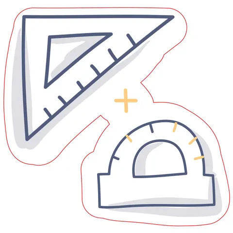 Sticker STEM, Matematică și Informatică – Matematică, set D4, 150 cm, sticker 6