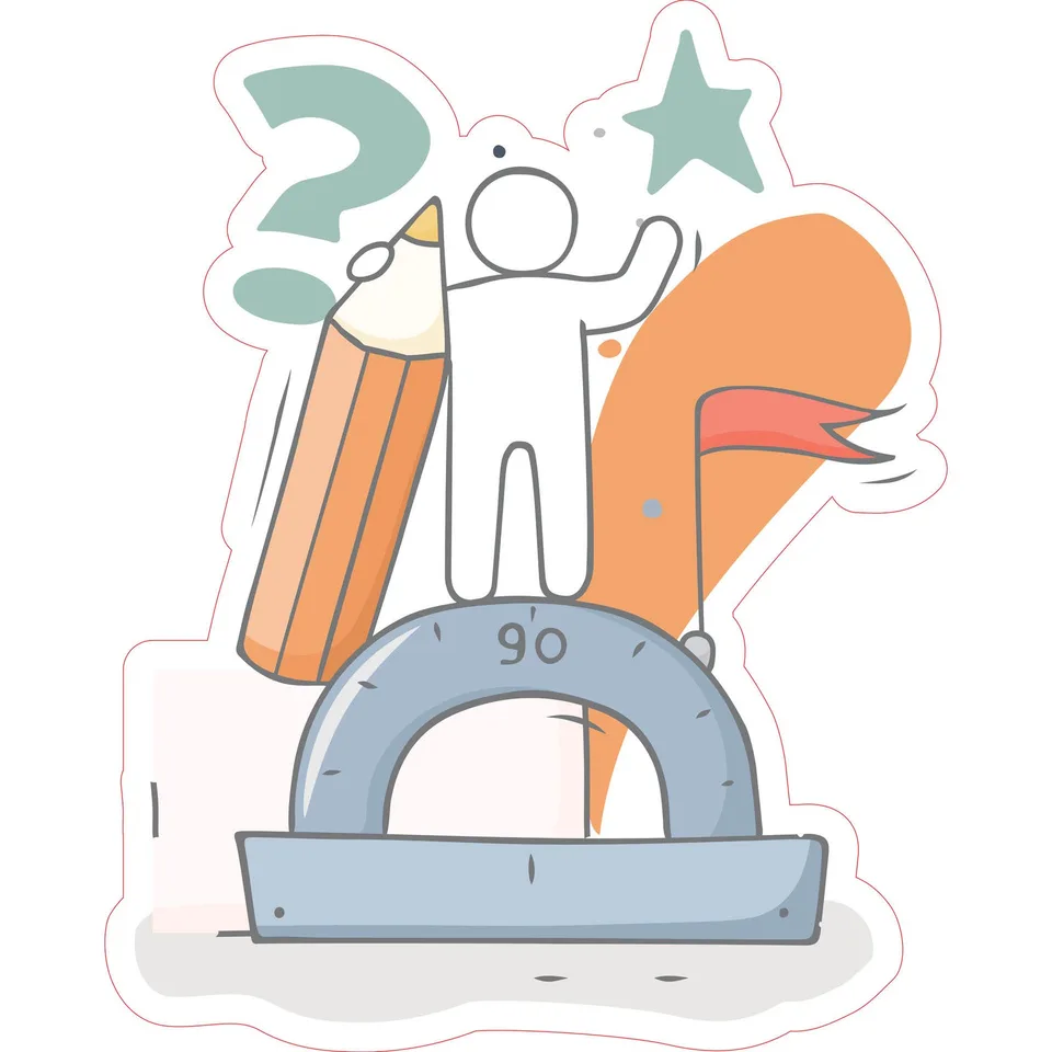 Sticker STEM, Matematică și Informatică - Matematică, set D5, 150 cm, sticker 7