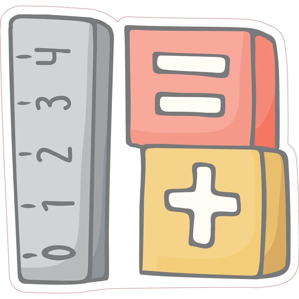 Sticker STEM, Matematică și Informatică - Matematică, set D5, 150 cm, sticker 10