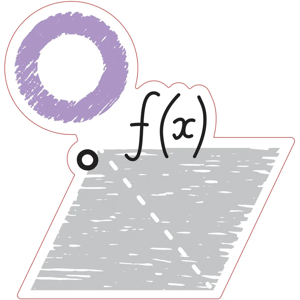 Sticker STEM, Matematică și Informatică - Matematică, set D7, 150 cm, sticker 7