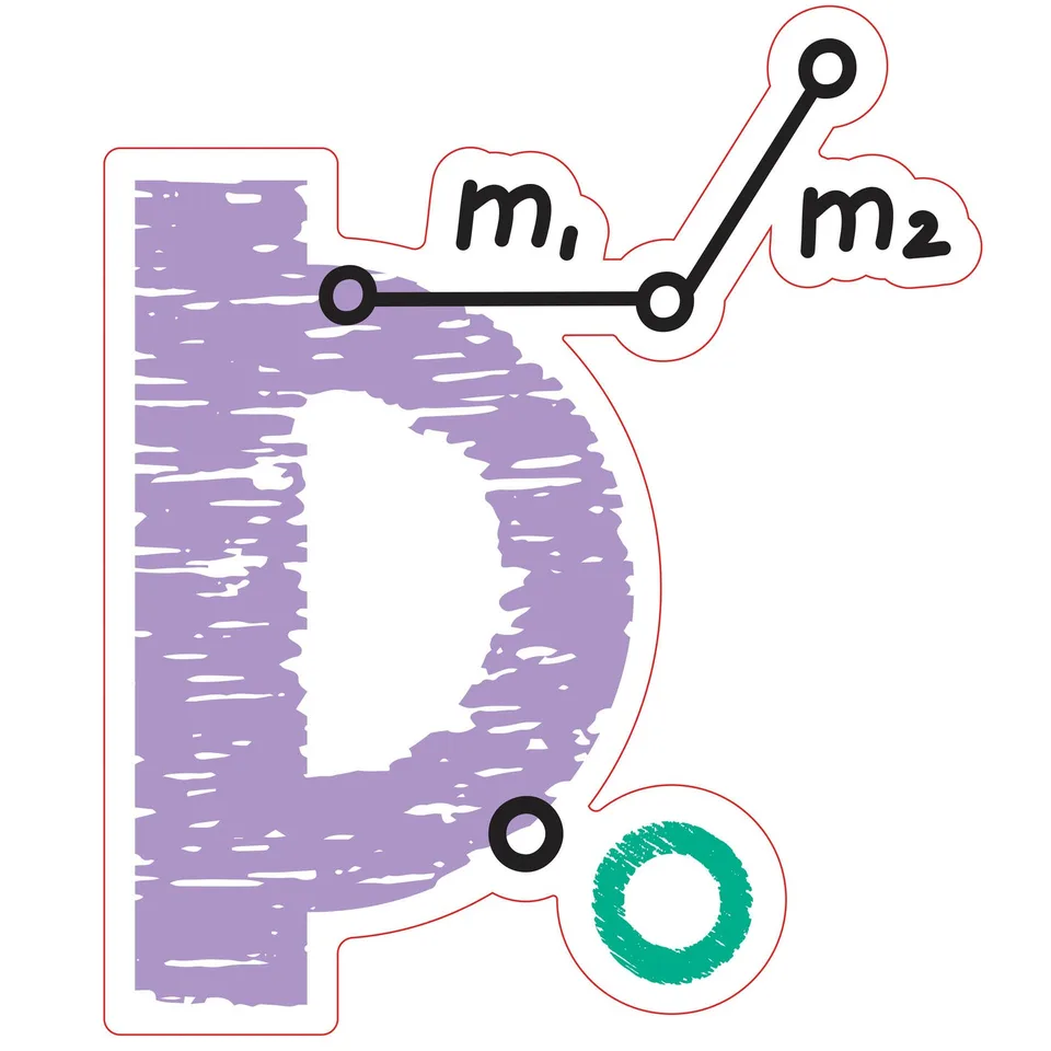 Sticker STEM, Matematică și Informatică – Matematică, set D7, 150 cm, sticker 8
