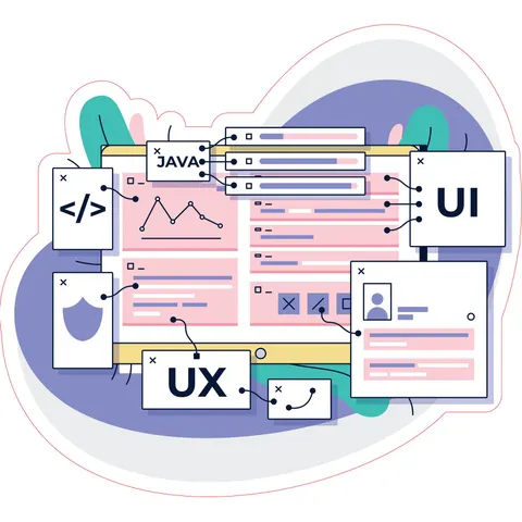 Sticker STEM, Matematică și informatică – Informatică, set E4, 150 cm, sticker 1