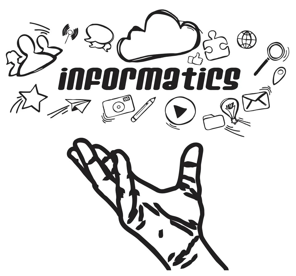 Sticker STEM, Matematică și Informatică - Informatică, set E5, 150 cm, sticker 1
