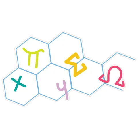 Sticker STEM, Științe ale naturii - Fizică, set G7, 150 cm, sticker 9