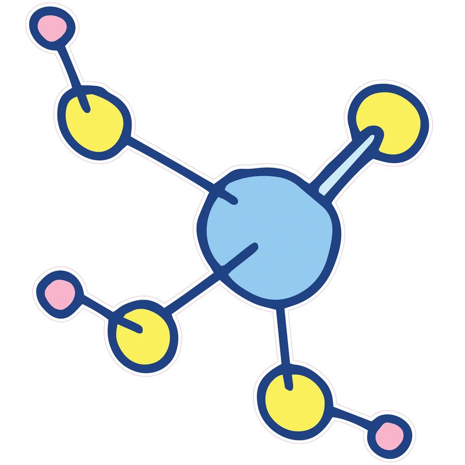 Sticker STEM, Științe ale naturii - Chimie, set H1, 150 cm, sticker 4