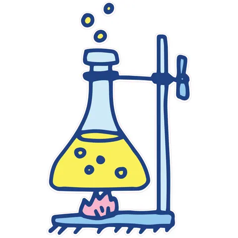 Sticker STEM, Științe ale naturii - Chimie, set H1, 150 cm, sticker 5
