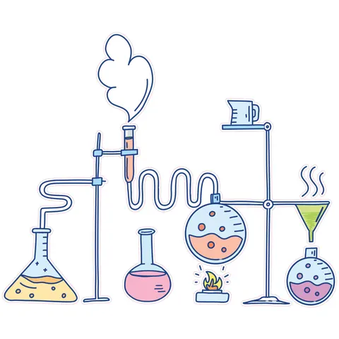 Sticker STEM, Științe ale naturii - Chimie, set H1, 150 cm, sticker 7