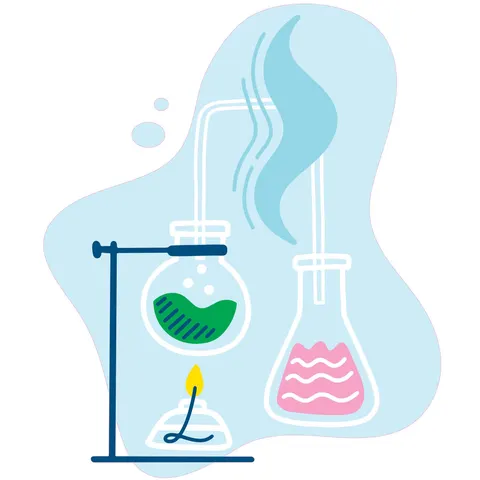 Sticker STEM, Științe ale naturii - Chimie, set H2, 150 cm, sticker 2