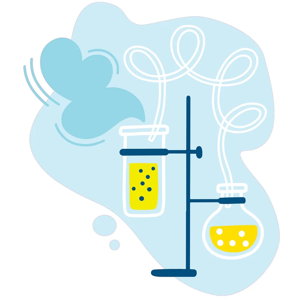 Sticker STEM, Științe ale naturii - Chimie, set H2, 150 cm, sticker 3