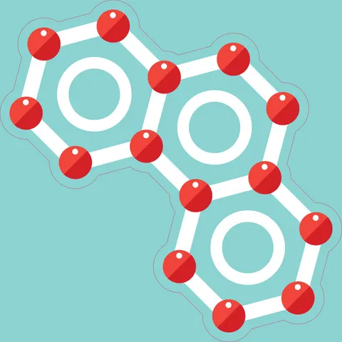 Sticker STEM, Științe ale naturii - Chimie, set H4, 150 cm, sticker 2