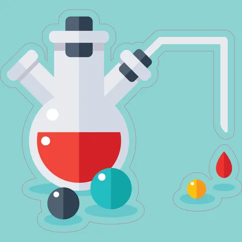 Sticker STEM, Științe ale naturii - Chimie, set H4, 150 cm, sticker 8