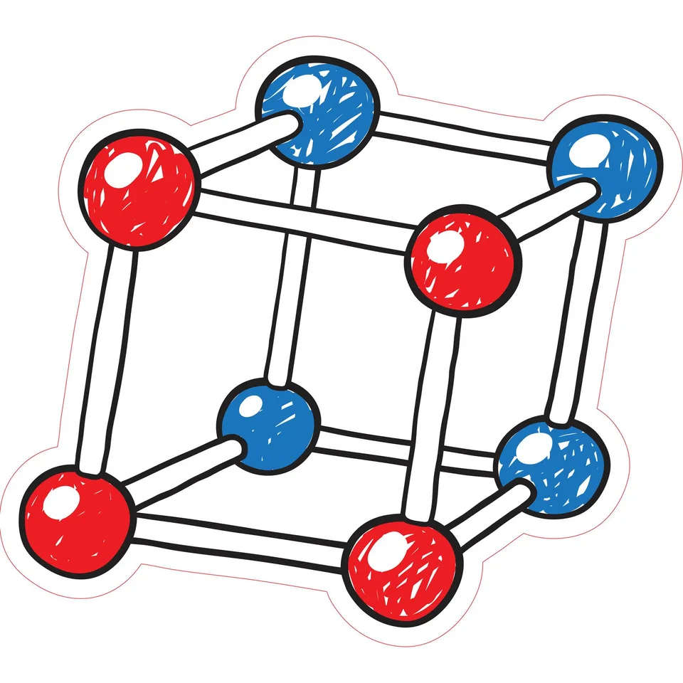 Sticker STEM, Științe ale naturii – Chimie, set H5, 150 cm, sticker 2