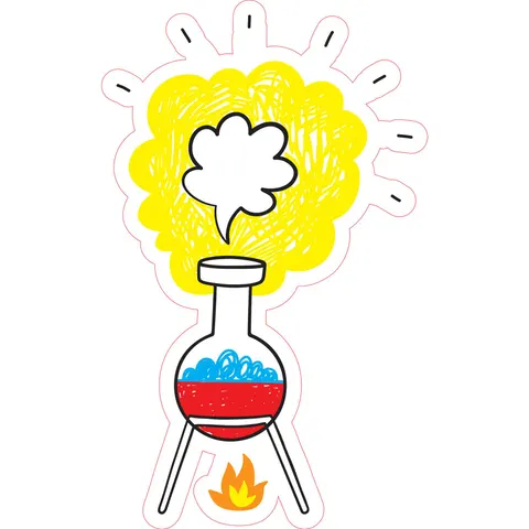 Sticker STEM, Științe ale naturii - Chimie, set H5, 150 cm, sticker 3