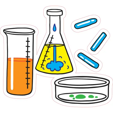 Sticker STEM, Științe ale naturii - Chimie, set H5, 150 cm, sticker 9