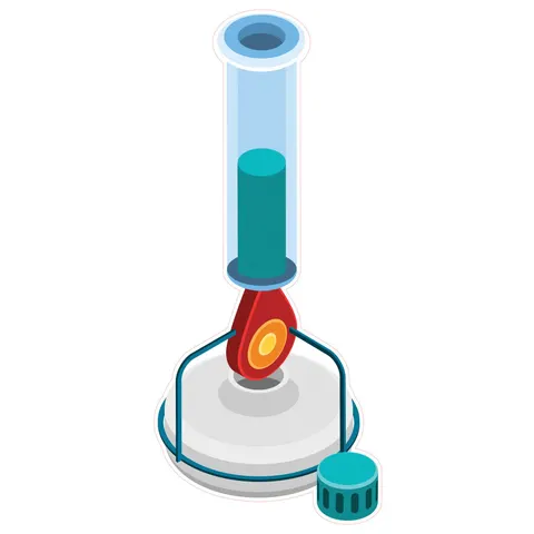 Sticker STEM, Științe ale naturii - Chimie, set H6, 150 cm, sticker 3