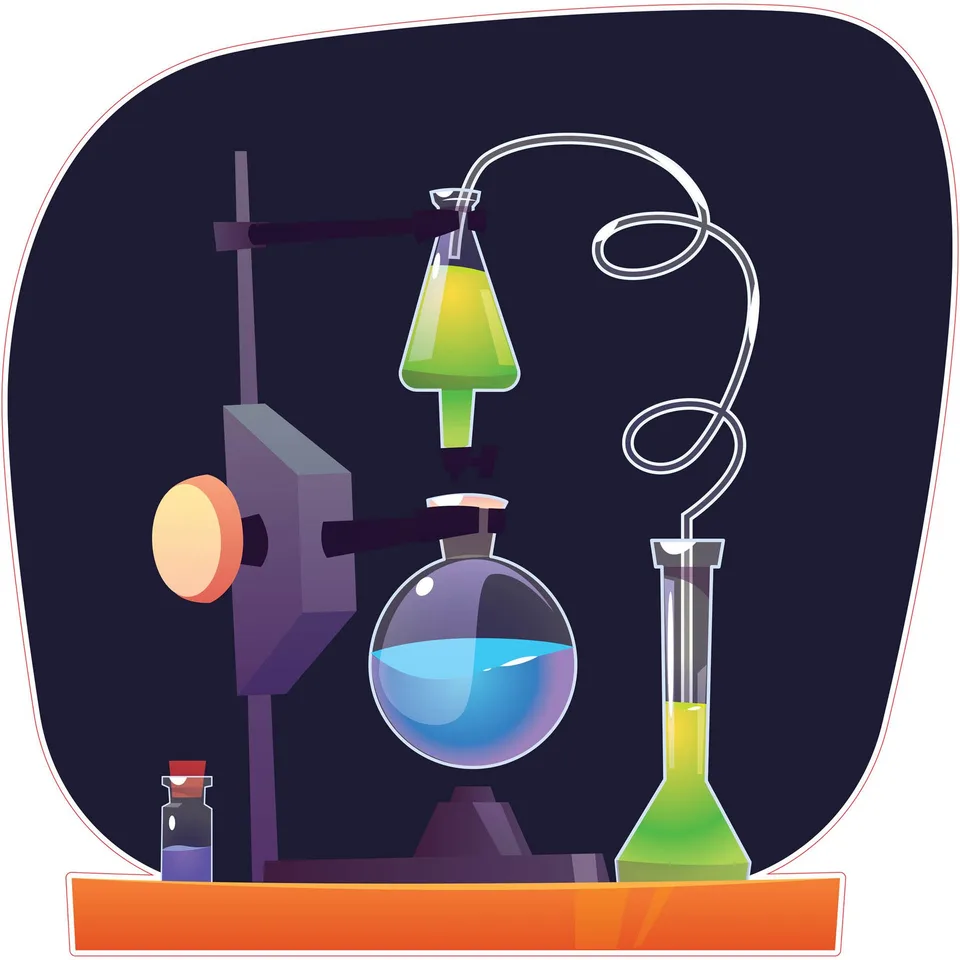 Sticker STEM, Științe ale naturii - Chimie, set H9, 150 cm, sticker 7