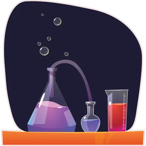 Sticker STEM, Științe ale naturii - Chimie, set H9, 150 cm, sticker 8