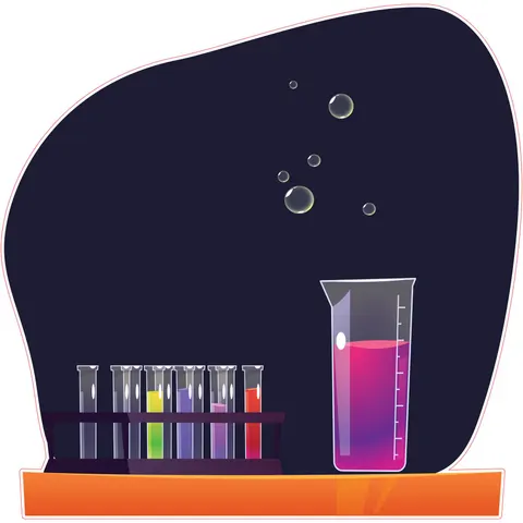 Sticker STEM, Științe ale naturii - Chimie, set H9, 150 cm, sticker 10