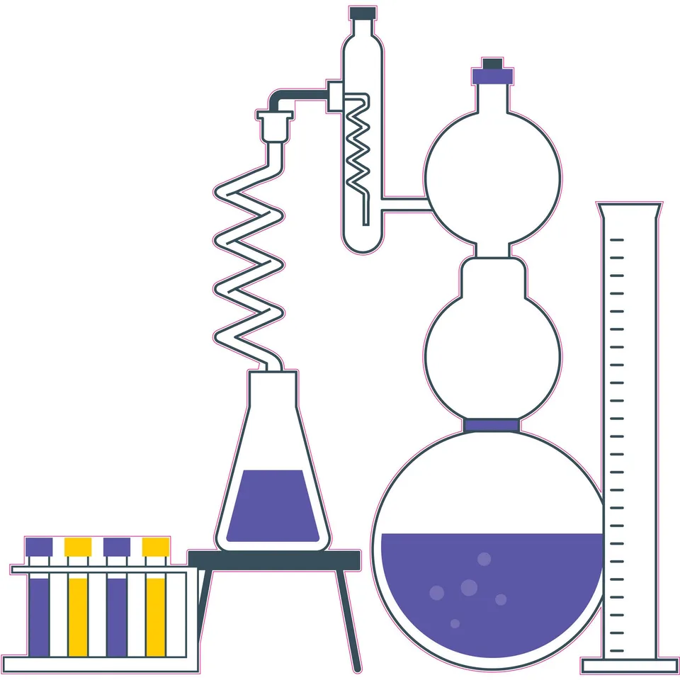 Sticker STEM, Științe ale naturii - Chimie, set H10, 150 cm, sticker 3