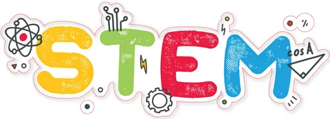 Sticker STEM, Intrare zonă STEM, set J1, 150 cm, sticker 1