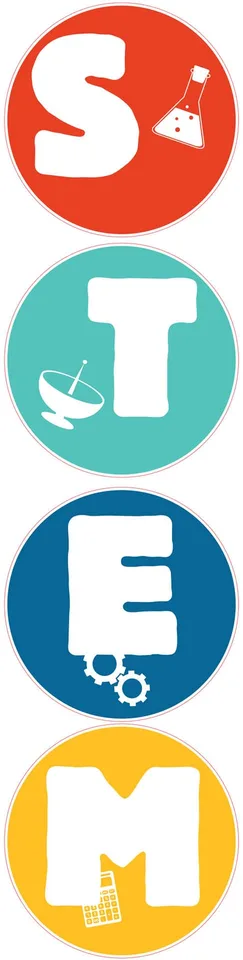 Sticker STEM, Intrare zonă STEM, set J1, 150 cm, sticker 10