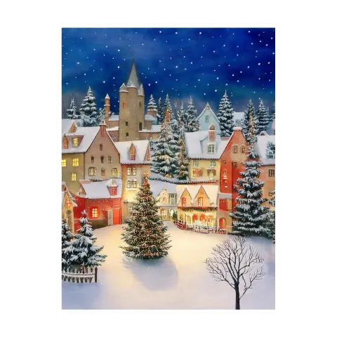 Felicitare cu design de Crăciun, 11 x 15 cm, cu plic, design 1