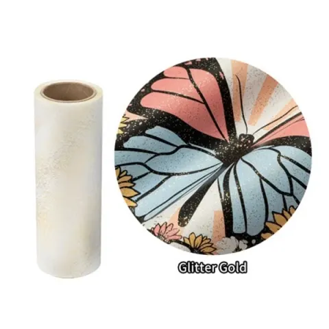 Otter Pro Folie DTF, transfer, 0.3 x 10 m, auriu cu sclipici