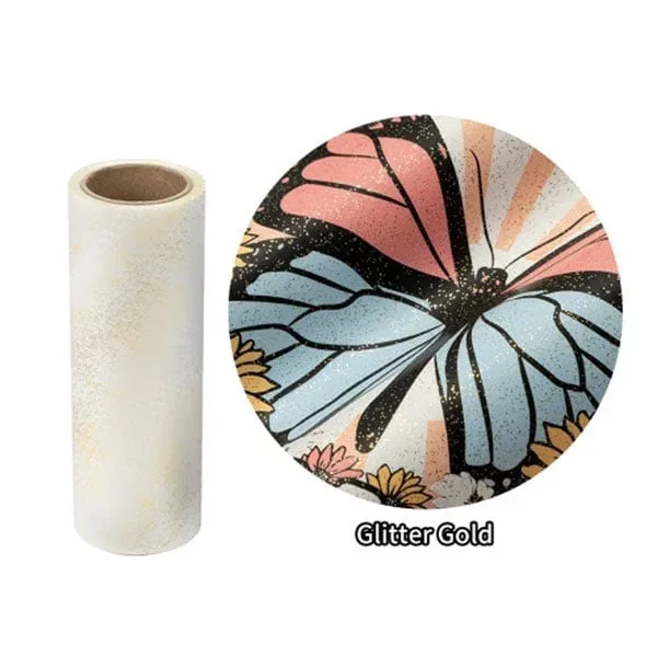 Otter Pro Folie DTF, transfer, 0.3 x 10 m, auriu cu sclipici