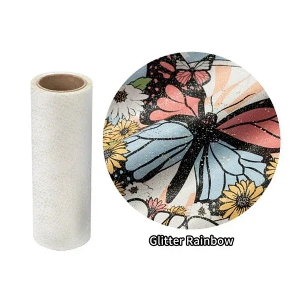 Otter Pro Folie DTF, transfer, 0.3 x 10 m, curcubeu cu sclipici