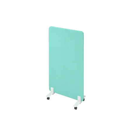 Separator acustic Narbutas Free Standing, 800 x 36 x 1400 mm, material textil Velito Presto mentă deschis, PAL 16 mm