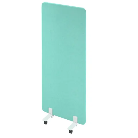 Separator acustic Narbutas Free Standing, 800 x 36 x 1800 mm, material textil Velito Presto mentă deschis, PAL 16 mm