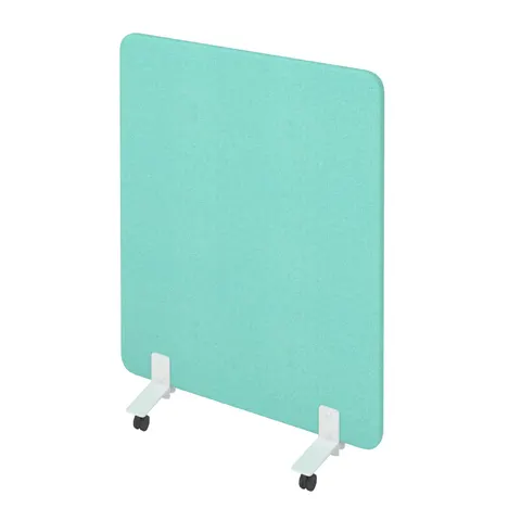 Separator acustic Narbutas Free Standing, 1000 x 36 x 1200 mm, material textil Velito Presto mentă deschis, PAL 16 mm