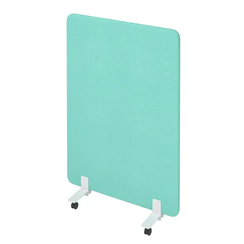Separator acustic Narbutas Free Standing, 1000 x 36 x 1400 mm, material textil Velito Presto mentă deschis, PAL 16 mm