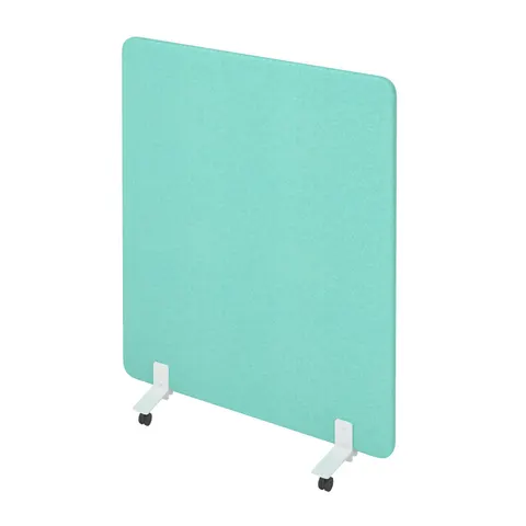Separator acustic Narbutas Free Standing, 1200 x 36 x 1400 mm, material textil Velito Presto mentă deschis, PAL 16 mm