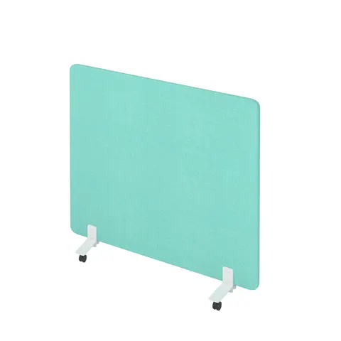 Separator acustic Narbutas Free Standing, 1400 x 36 x 1200 mm, material textil Velito Presto mentă deschis, PAL 16 mm