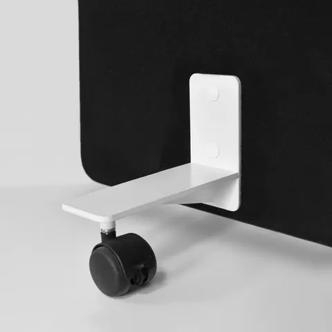 Set picioare pentru panou Free Standing, metal, cu rotile, set de 4