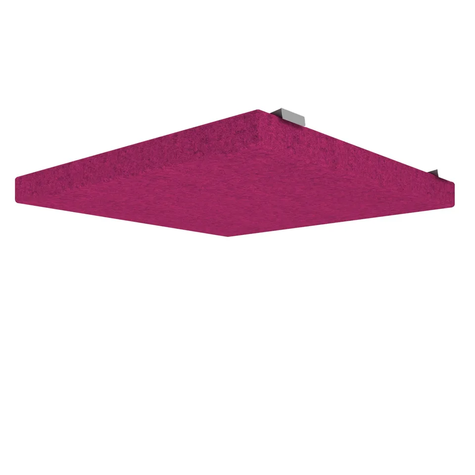 Panou de tavan Narbutas Modus Light, 57.5 x 57.5 cm, material Velito Presto, roz închis melanj